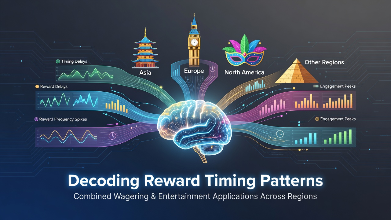 Regional dashboard showing reward timing metrics across wagering platforms in multiple jurisdictions